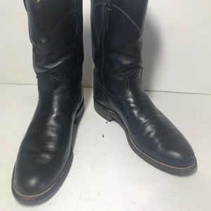 Justin Black Roper Boots sz 6A
